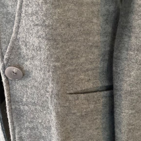 Tahari grey 100 % wool cardigan sweater jacket size small: nicely styled! - Picture 5 of 14